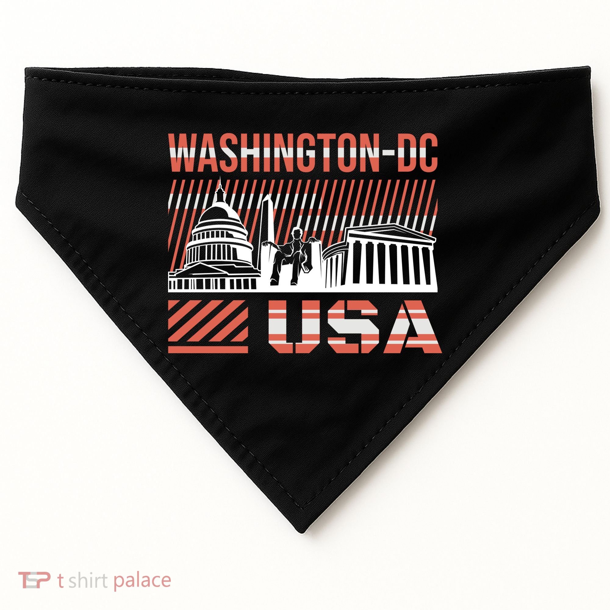 Washington DC USA-Made Doggie Bandana