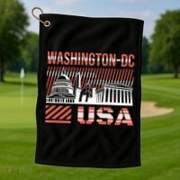 Washington DC Golf Towel thumb 1