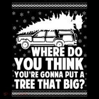 Where Do You Think Youre Gonna Put A Tree That Big Xmas Tree Women's Hoodie thumb 2
