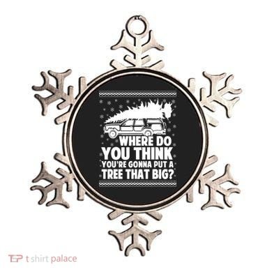Where Do You Think Youre Gonna Put A Tree That Big Xmas Tree Ornament