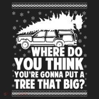 Where Do You Think Youre Gonna Put A Tree That Big Xmas Tree Golf Towel thumb 3