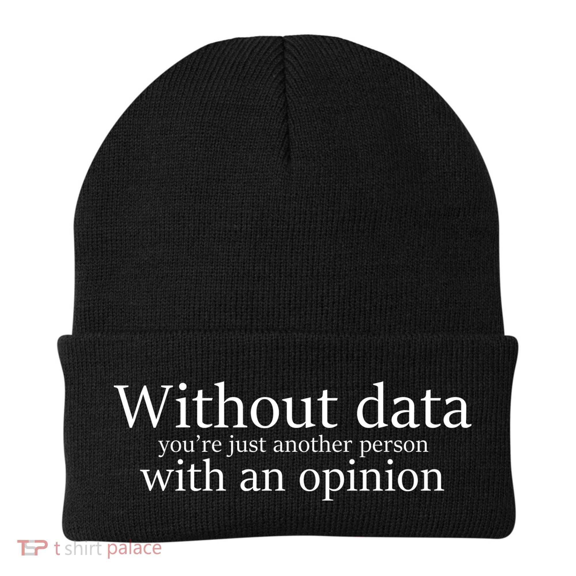 Without Data You're Just Another Person With An Opinion Beanie