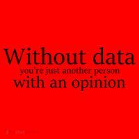 Without Data You're Just Another Person With An Opinion Santa Hat thumb 1