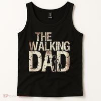 Walking Dad Zombie Man And Fathers Day Apocalypse Tank Top thumb 2