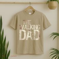 Walking Dad Zombie Man And Fathers Day Apocalypse T-Shirt thumb 2