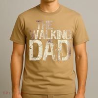 Walking Dad Zombie Man And Fathers Day Apocalypse T-Shirt thumb 3