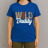 Wild Daddy Zoo Born Two Be Wild Bgiftday Safari Jungle Animal Funny Gift T-Shirt thumb 4