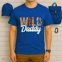 Wild Daddy Zoo Born Two Be Wild Bgiftday Safari Jungle Animal Funny Gift T-Shirt thumb 6