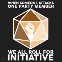 We All Roll For Initiative DnD Dice BLM Women's Sweatshirt thumb 2