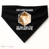 We All Roll For Initiative DnD Dice BLM USA-Made Doggie Bandana thumb 0