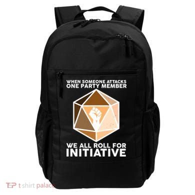 We All Roll For Initiative DnD Dice BLM Backpack