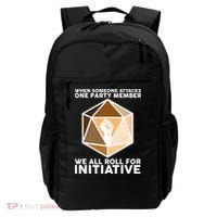 We All Roll For Initiative DnD Dice BLM Backpack thumb 0