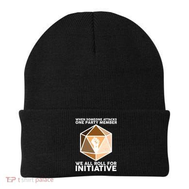 We All Roll For Initiative DnD Dice BLM Beanie