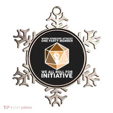 We All Roll For Initiative DnD Dice BLM Ornament