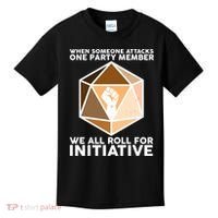 We All Roll For Initiative DnD Dice BLM Kids T-Shirt thumb 0