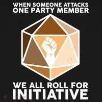We All Roll For Initiative DnD Dice BLM Kids T-Shirt thumb 4