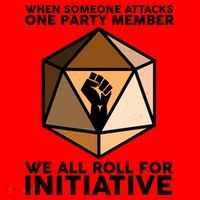 We All Roll For Initiative DnD Dice BLM Santa Hat thumb 1