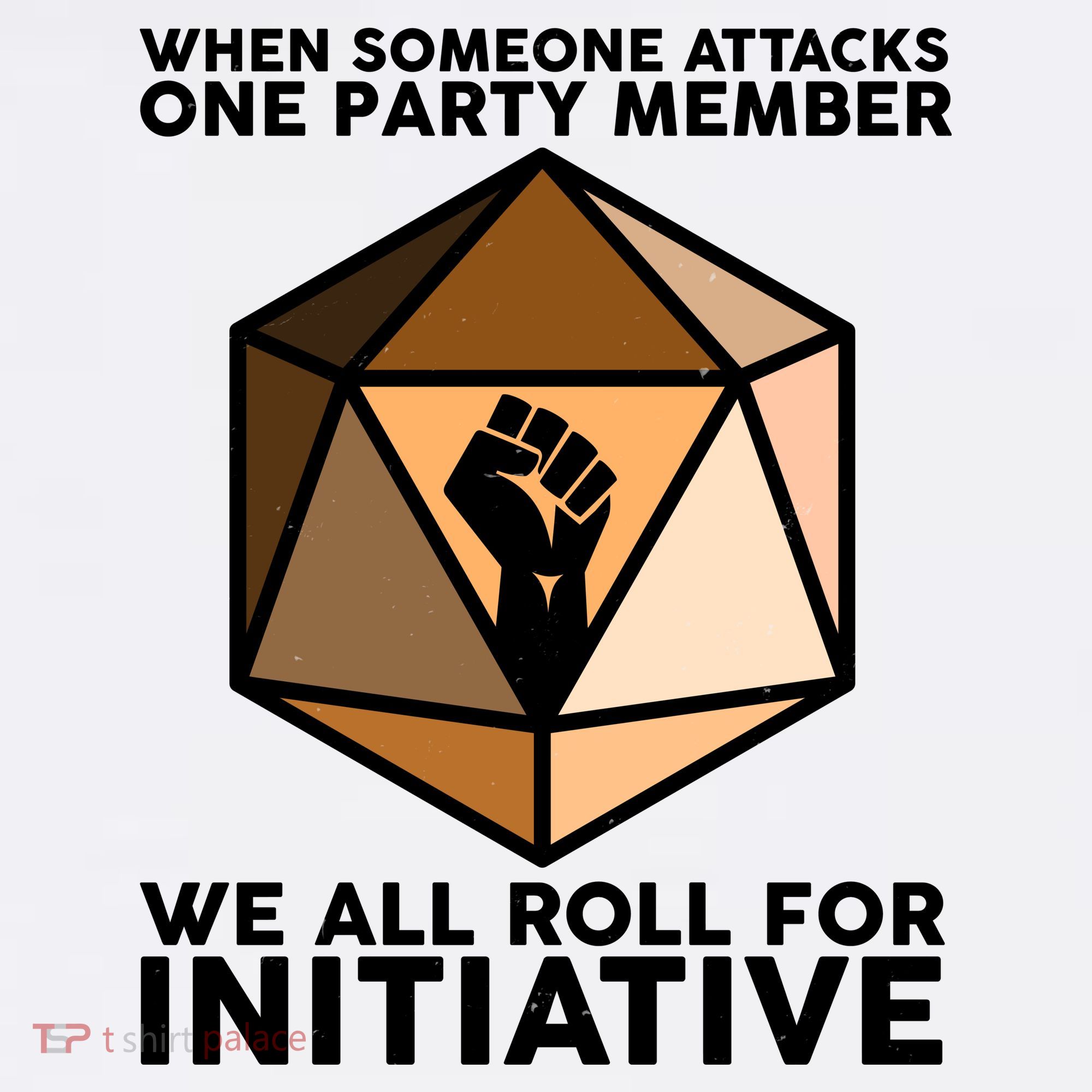 We All Roll For Initiative DnD Dice BLM Comfort Colors Garment-Dyed Hooded Sweatshirt