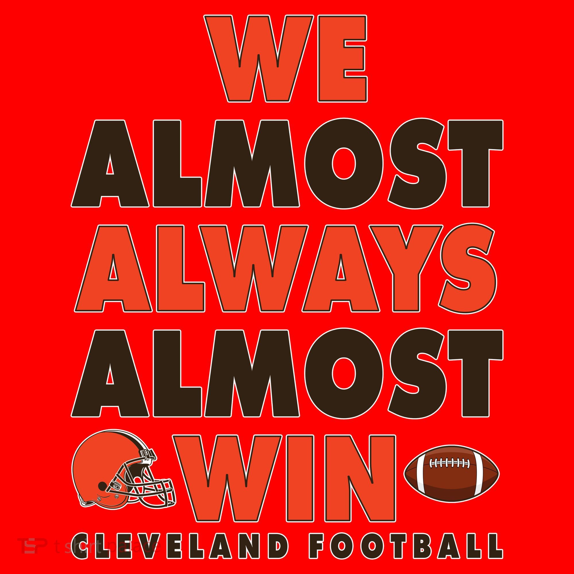 We Almost Always Almost Win Cleveland Football Santa Hat