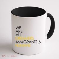 We are All Dreamers Immigrants and Humans Coffee Mug thumb 1