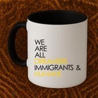 We are All Dreamers Immigrants and Humans Coffee Mug thumb 2