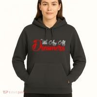 We are All Dreamers Script Logo Support DACA Hoodie thumb 5