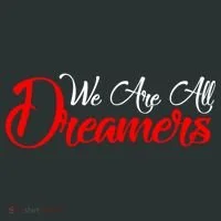 We are All Dreamers Script Logo Support DACA Hoodie thumb 2