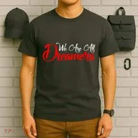 We are All Dreamers Script Logo Support DACA T-Shirt thumb 6