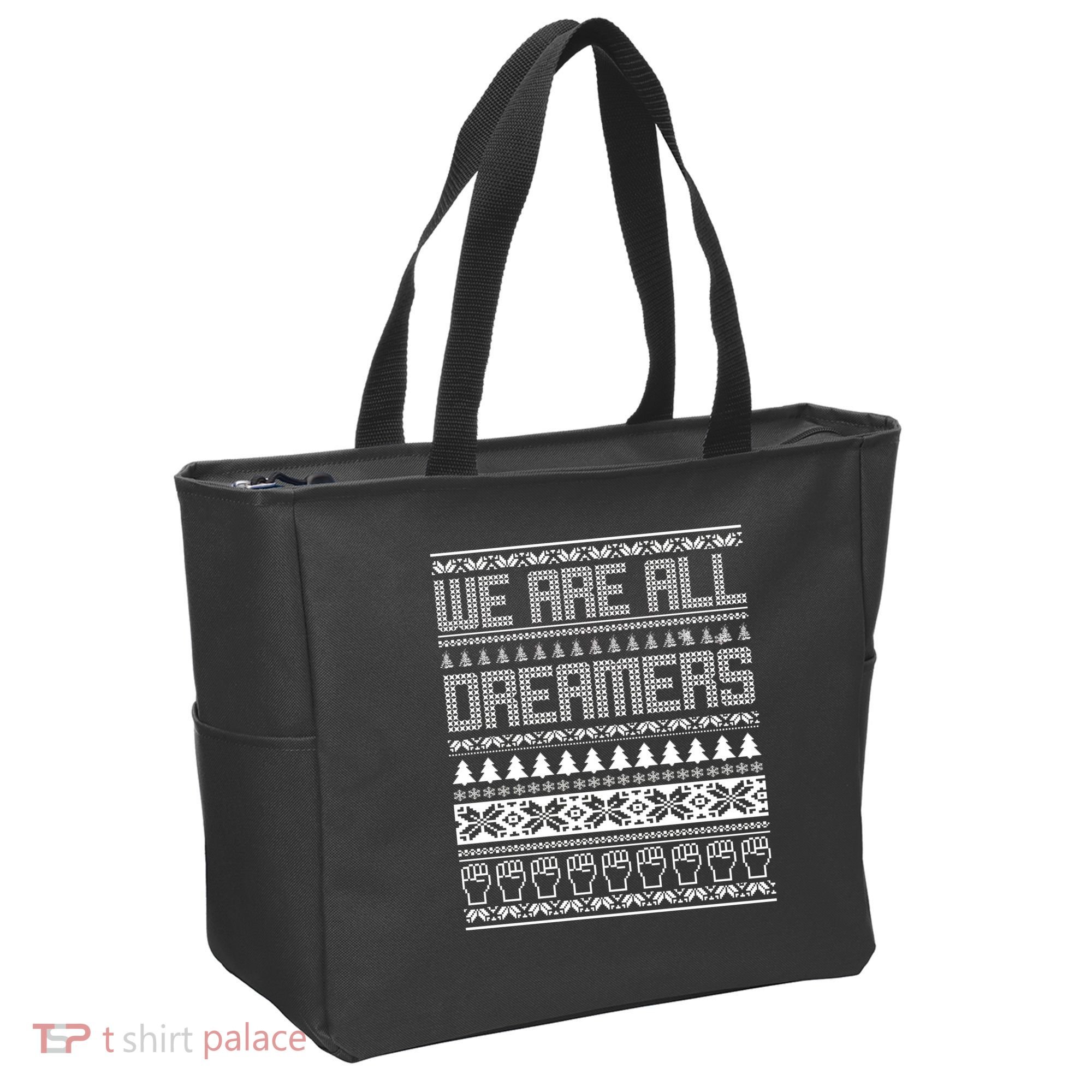 We Are All Dreamers Ugly Christmas Tote Bag