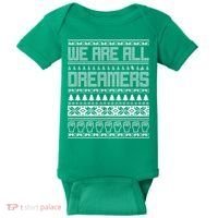 We Are All Dreamers Ugly Christmas Baby Bodysuit thumb 0