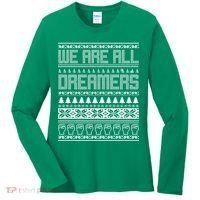We Are All Dreamers Ugly Christmas Women's Long Sleeve Shirt thumb 0