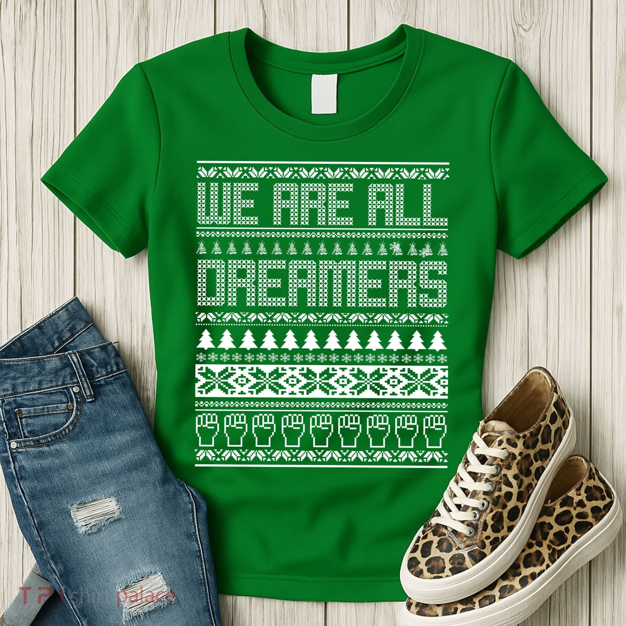 We Are All Dreamers Ugly Christmas Women's T-Shirt