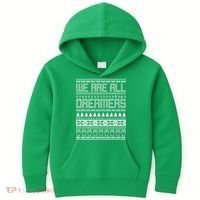 We Are All Dreamers Ugly Christmas Kids Hoodie thumb 0