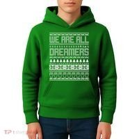 We Are All Dreamers Ugly Christmas Kids Hoodie thumb 4