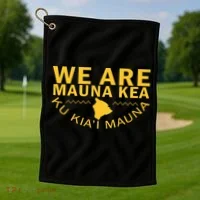 We Are Mauna Kea- Aloha Aina Golf Towel thumb 1