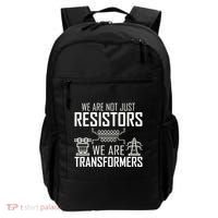 We Are Not Just Resistors We Are Transformers Science Backpack thumb 0