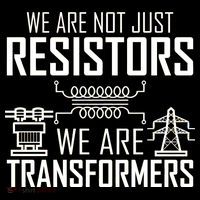 We Are Not Just Resistors We Are Transformers Science Ornament thumb 1