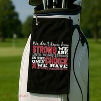We Are Strong Stroke Awareness Golf Towel thumb 2