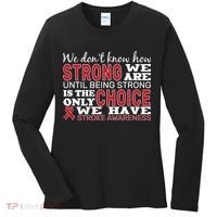 We Are Strong Stroke Awareness Women's Long Sleeve Shirt thumb 0