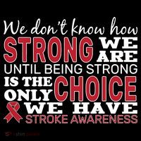 We Are Strong Stroke Awareness Women's Long Sleeve Shirt thumb 2