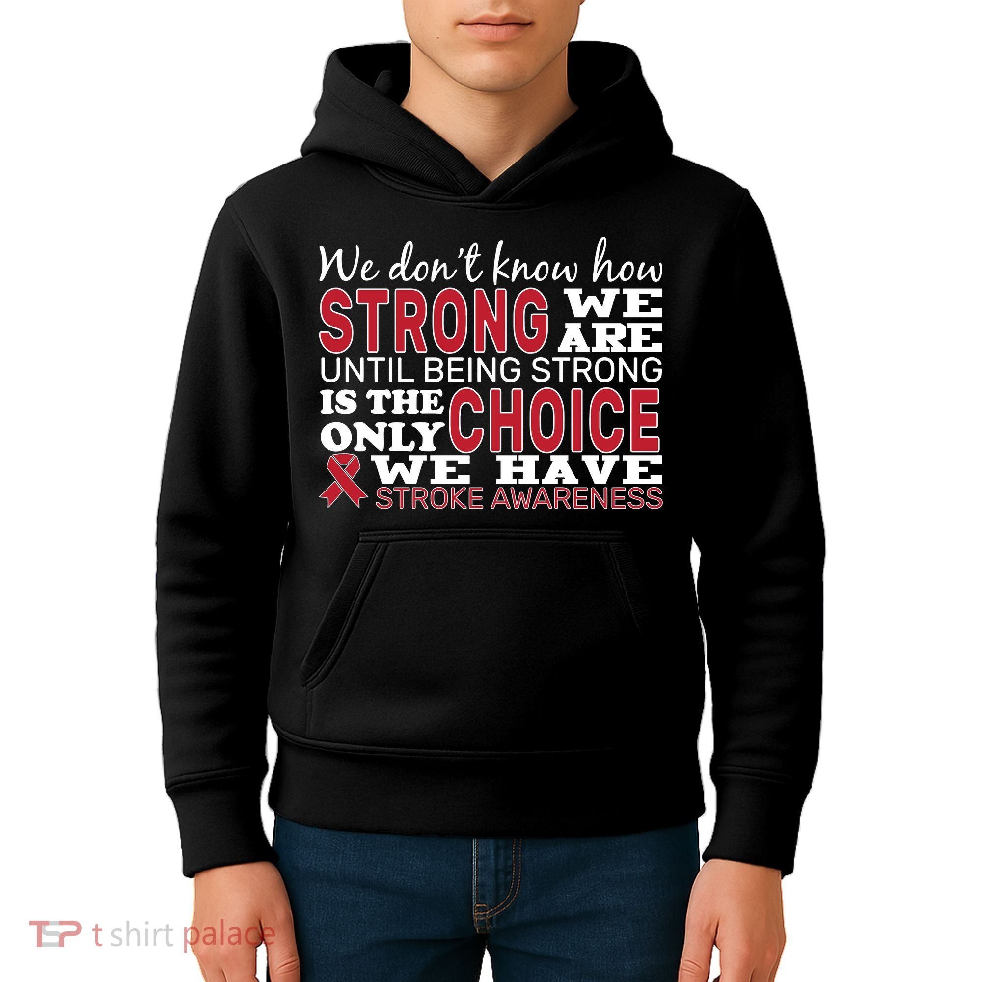 We Are Strong Stroke Awareness Kids Hoodie