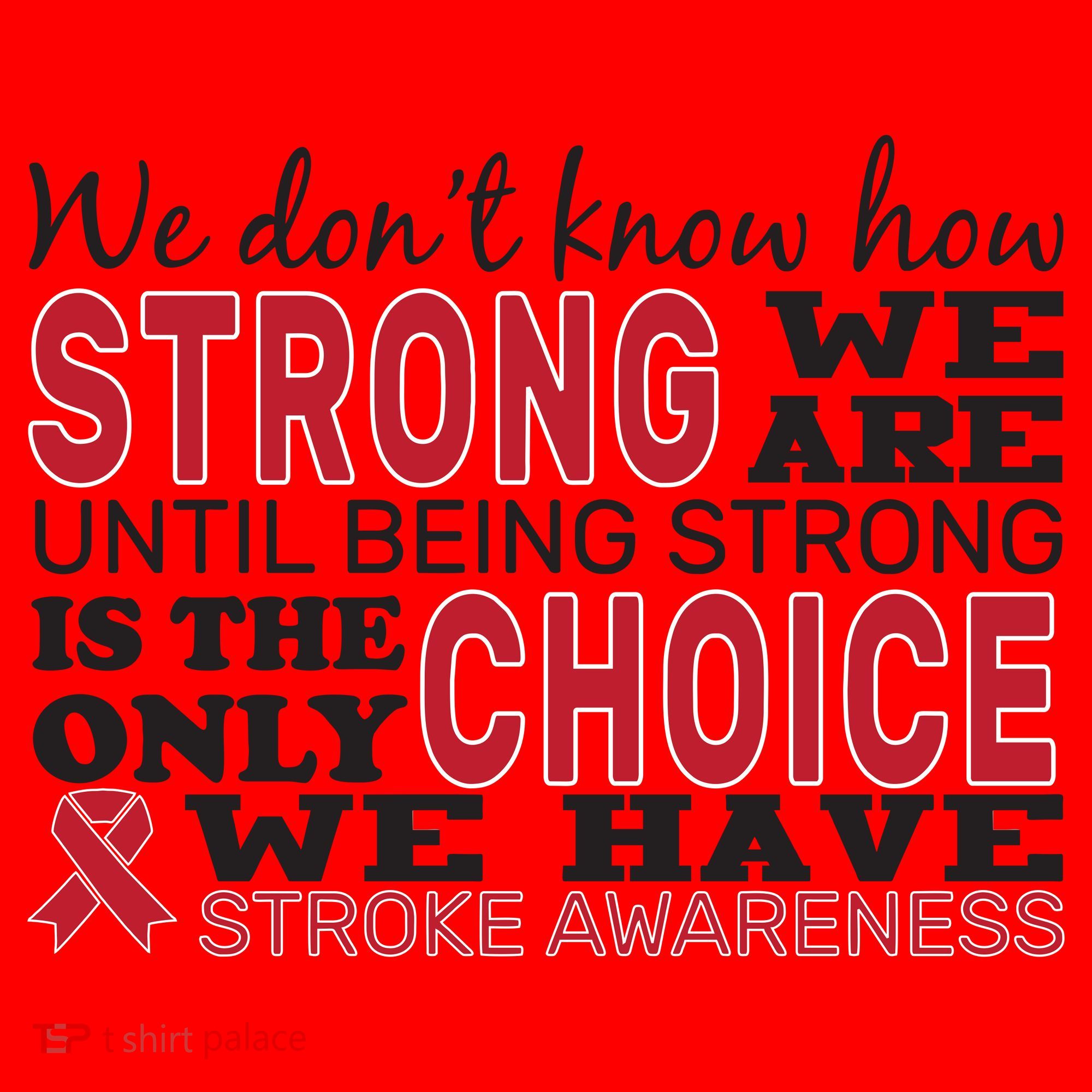 We Are Strong Stroke Awareness Santa Hat