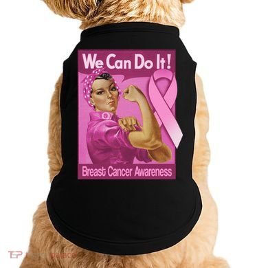 We Can Do It Fight Breast Cancer Doggie Tank