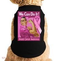 We Can Do It Fight Breast Cancer Doggie Tank thumb 0