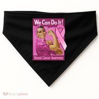 We Can Do It Fight Breast Cancer USA-Made Doggie Bandana thumb 0