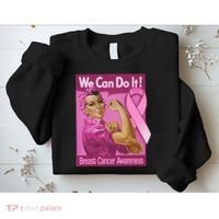We Can Do It Fight Breast Cancer Sweatshirt thumb 2