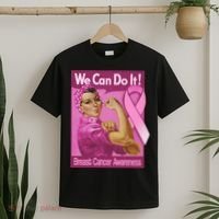 We Can Do It Fight Breast Cancer T-Shirt thumb 2