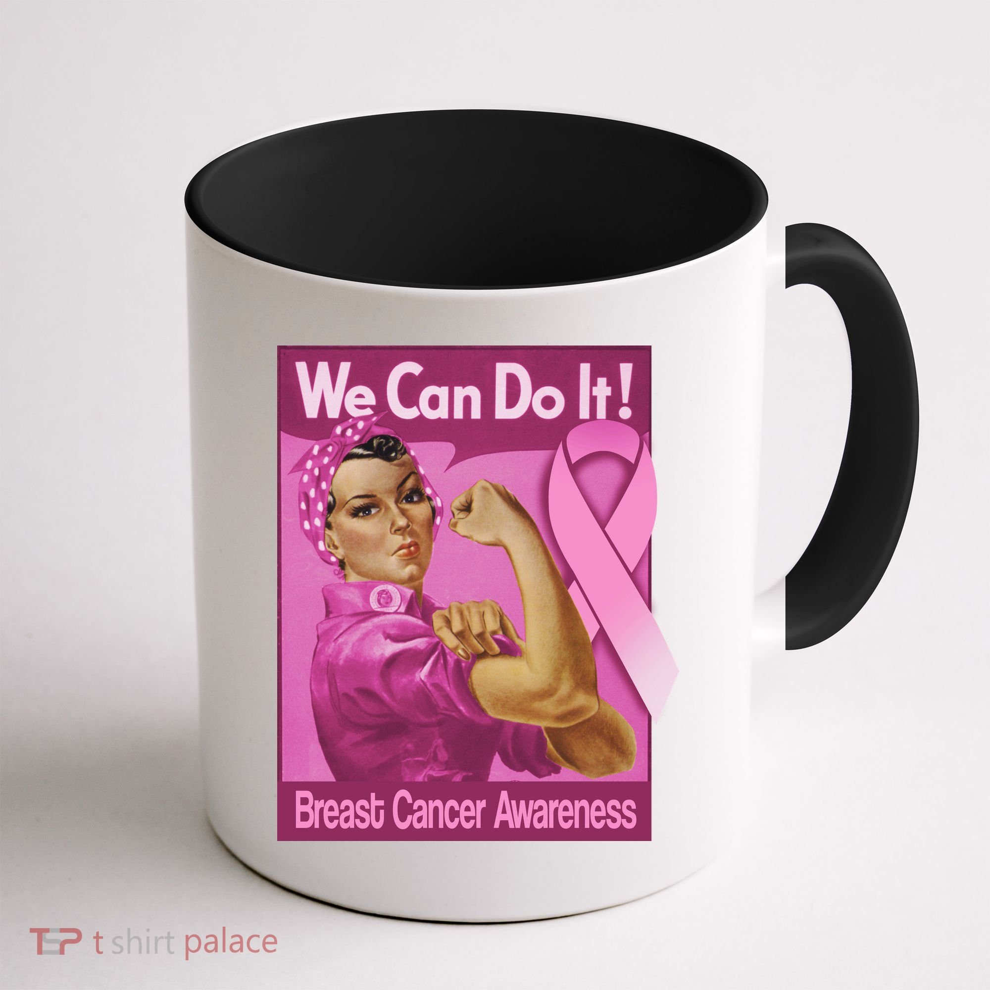 We Can Do It Fight Breast Cancer Coffee Mug