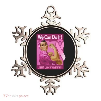 We Can Do It Fight Breast Cancer Ornament