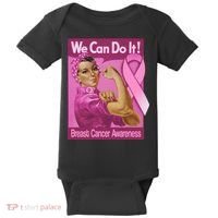 We Can Do It Fight Breast Cancer Baby Bodysuit thumb 0